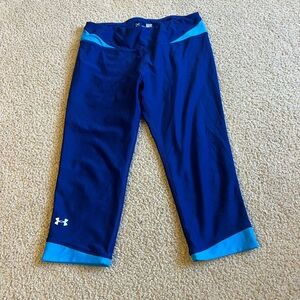 Under Armour Shades of blue 3/4 Leggings